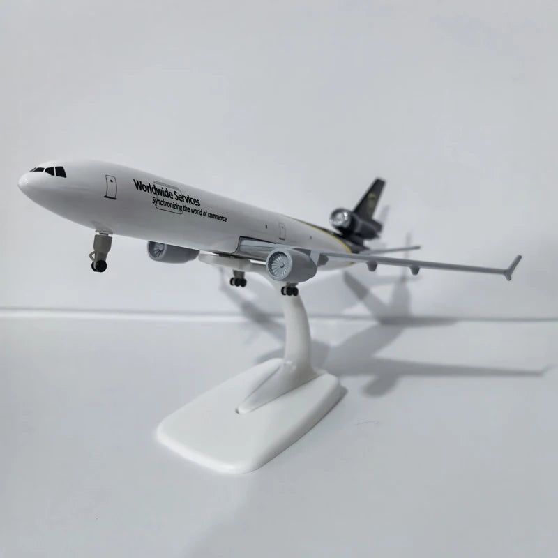 JASON TUTU 20CM UPS McDonnell Douglas MD-11 Aircraft Model Planel Airplane Diecast Metal Planes Collect Gifts