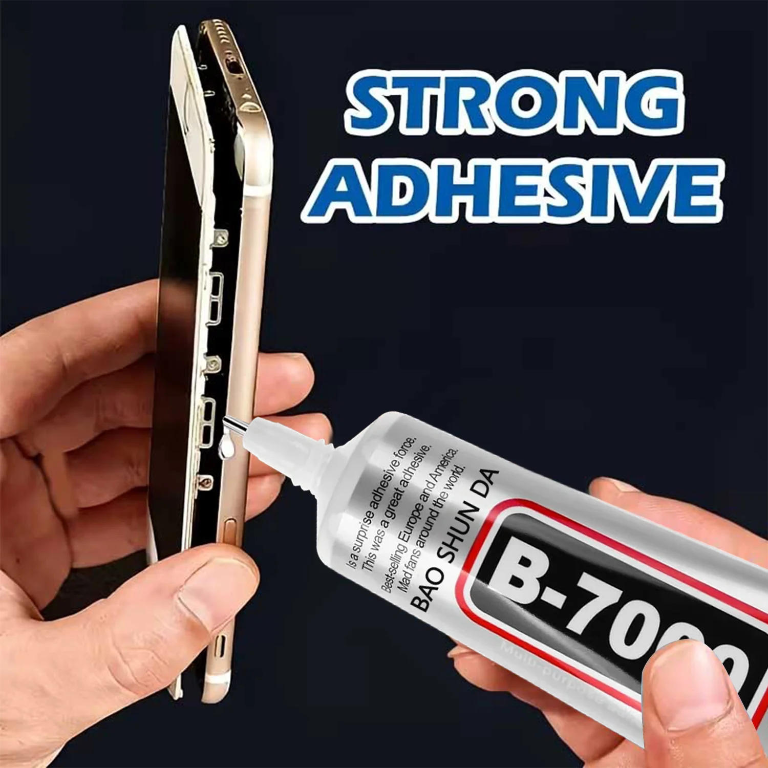 b7000 Cell Phone Adhesive,Transparent Glue, Screen Glue for Jewelry, Glass Fabric Craft Paper Wood, Waterproof, High-Performance