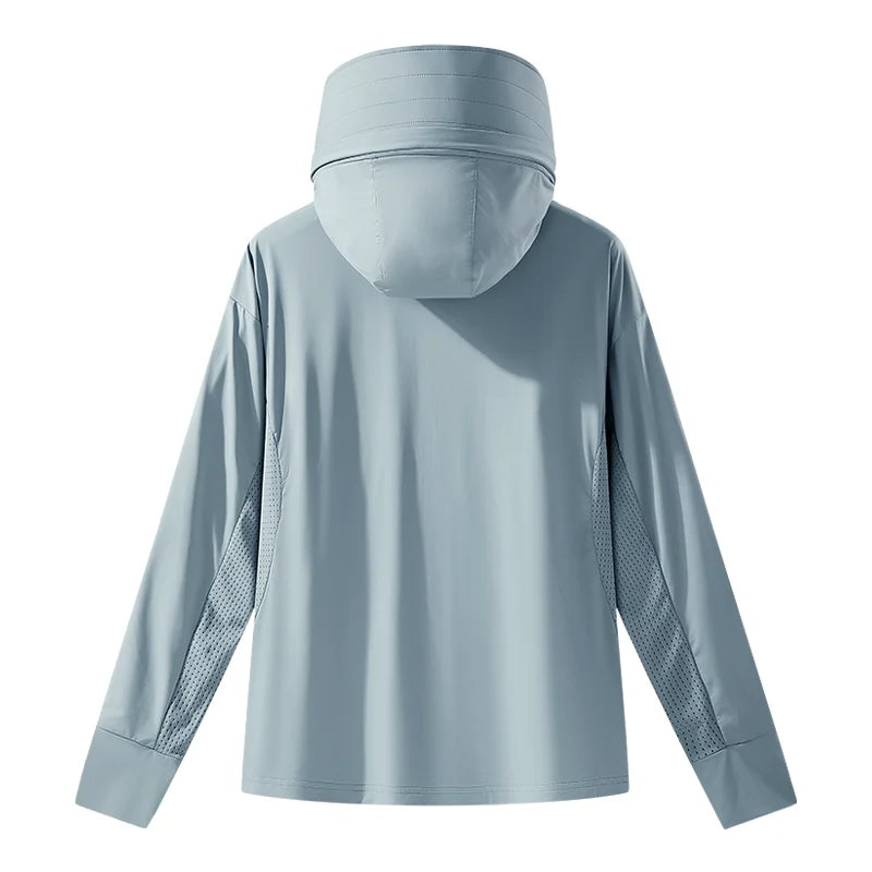 JNLN Unisex Summer Anti-UV Jacket Outdoor Quick Dry Sun Protection Windbreaker Men Women Hiking Camping Climbing Elasticity Coat