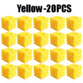 Yellow Cheese Squeeze Toy Soft Rubber Novelty Stress Ball Bouncing Play for Anxiety Relief Focus Training Fun Cheese Cube Design