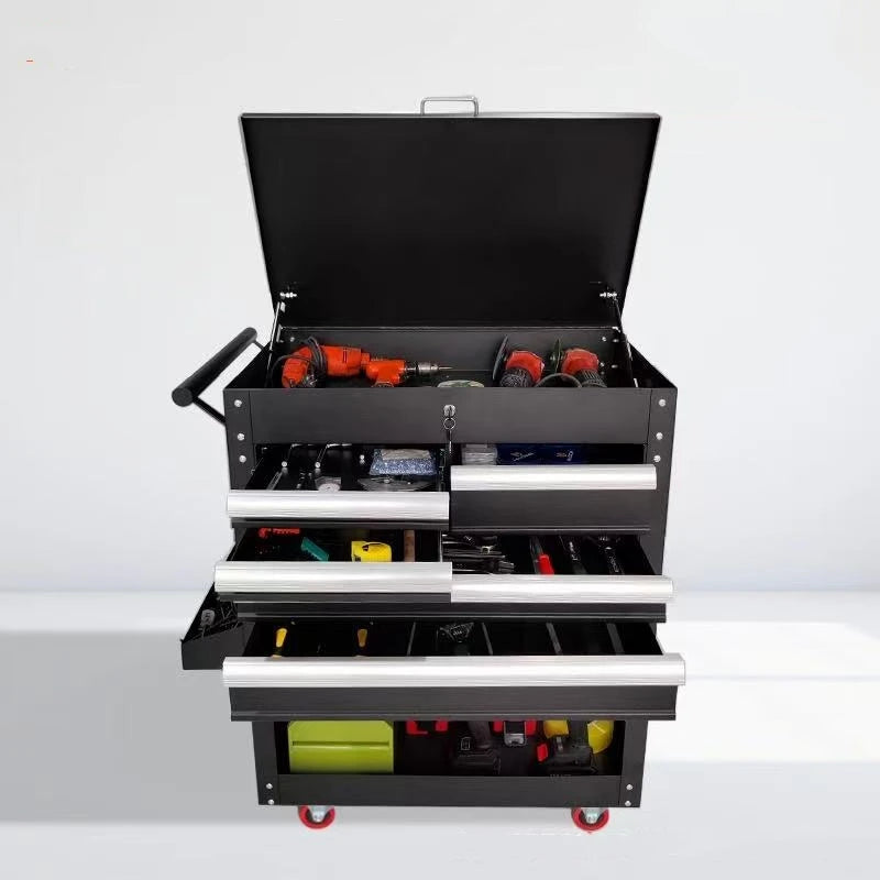 Quality Choice 5-Drawer Rolling Tool Cabinet Stainless Steel Mechanic Tool Box for Workshops Durable Metal Tool Trolley