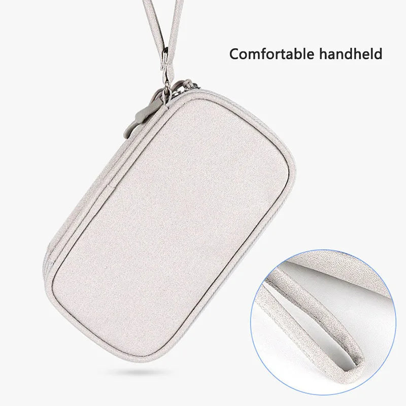 Multi-layer Digital Accessory Storage Bag Dust Proof Power Supply Hard Disk Protective Cover Power Bank Data Cable Storage Bag