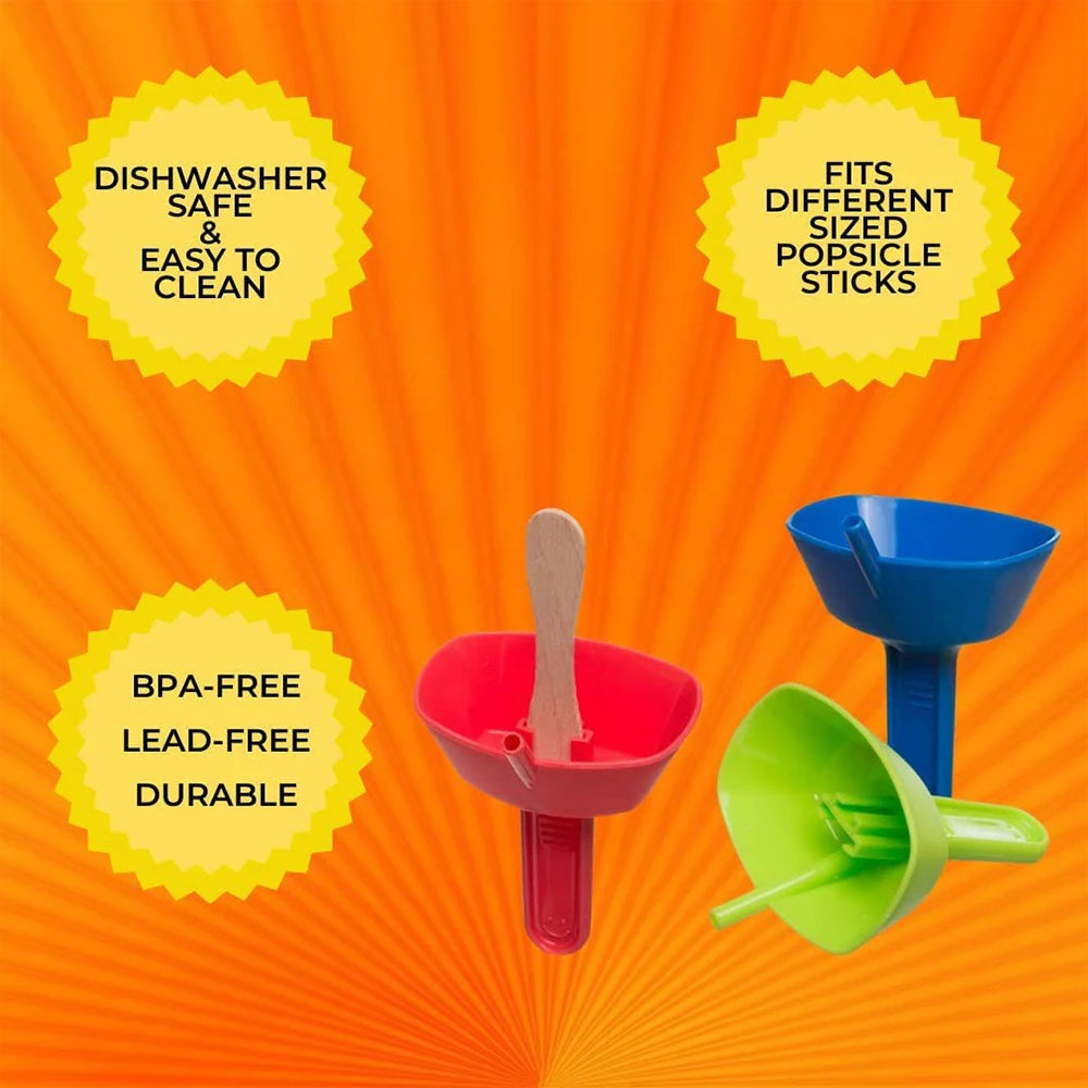 4pcs Drip-Proof Popsicle Rack Spill Proof Ice Pop Holder with Straw Suit Different Ice Cream Sticks Kids Frozen Treats Holder