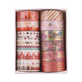 12Pcs/Set Japanese Style Washi Tapes Masking Tape Washi Stickers Scrapbooking Adhesive DIY Decorative Stationery School Supplies