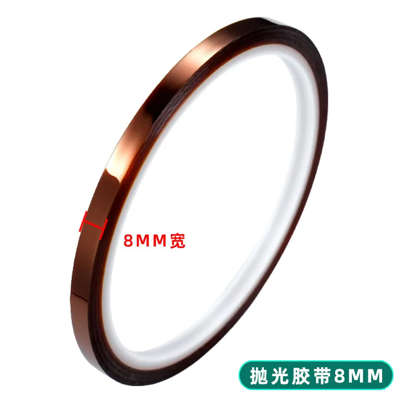 3-20mm Multi-Size Protective Film Heat Resistant Adhesive Tape for Watch Polishing High Temperature Masking Tape Watch Repair