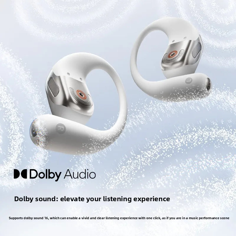 Shokz OpenFit 2+ T921 Open Hanging Ear Headsets Dolby Audio Wireless Bluetooth Earphones,DualBoost Technology AI Noise Reduction