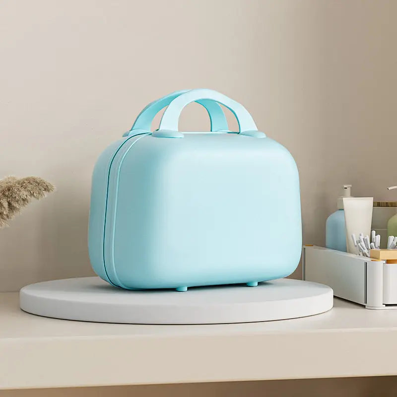 Small Handheld Suitcase Makeup Bag Women's Mini Additional Bag Can Be Hung on Trolley 14-inch Small Case Storage Bag
