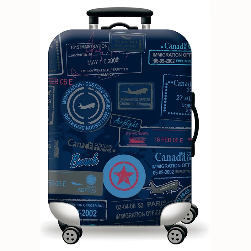 Hot Thick Elastic World Luggage Protective Cover Zipper Suit for 18-32 Inch Bag Suitcase Covers Trolley Cover Travel Accessories