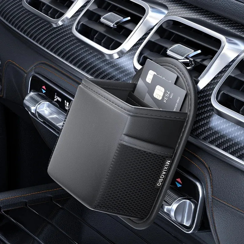 Car Storage Box Car Air Vent Storage Bag Storage Bag Mobile Phone Hanging Bag Car Interior Storage Box Car Interior Accessories