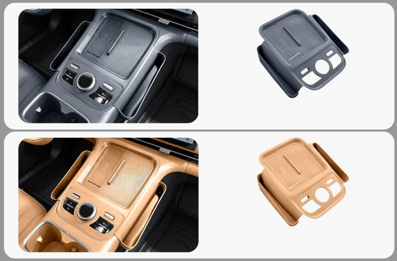 for Geely Starray 7 EM-i 2025 2026 Central Wireless Charging Pad Storage Box Mat Phone Protective Liner Car Interior Accessories