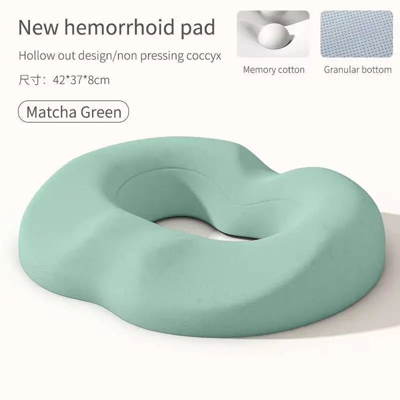 Breathable Comfortable Office Chair Memory Foam Seat Non Slip Orthopedic Prostate Cushion for Tailbone Sciaticaback Pain Relief