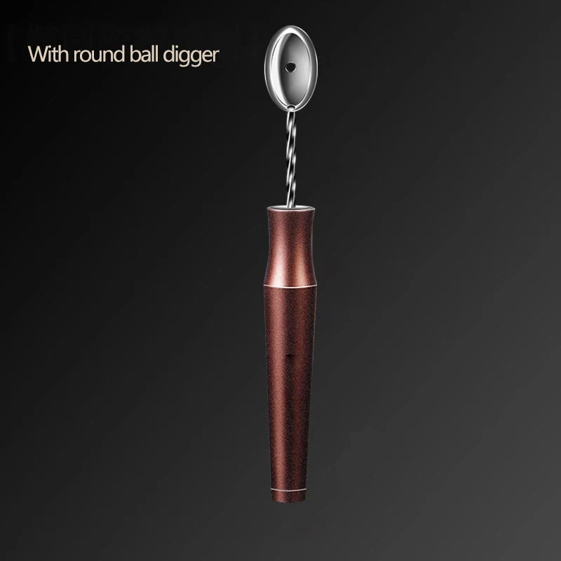 Stainless Steel Fruit Platter Ball Digger Corrugated Carving Knife Watermelon Ball Digger Spoon Fruit Carving ice cream scoop