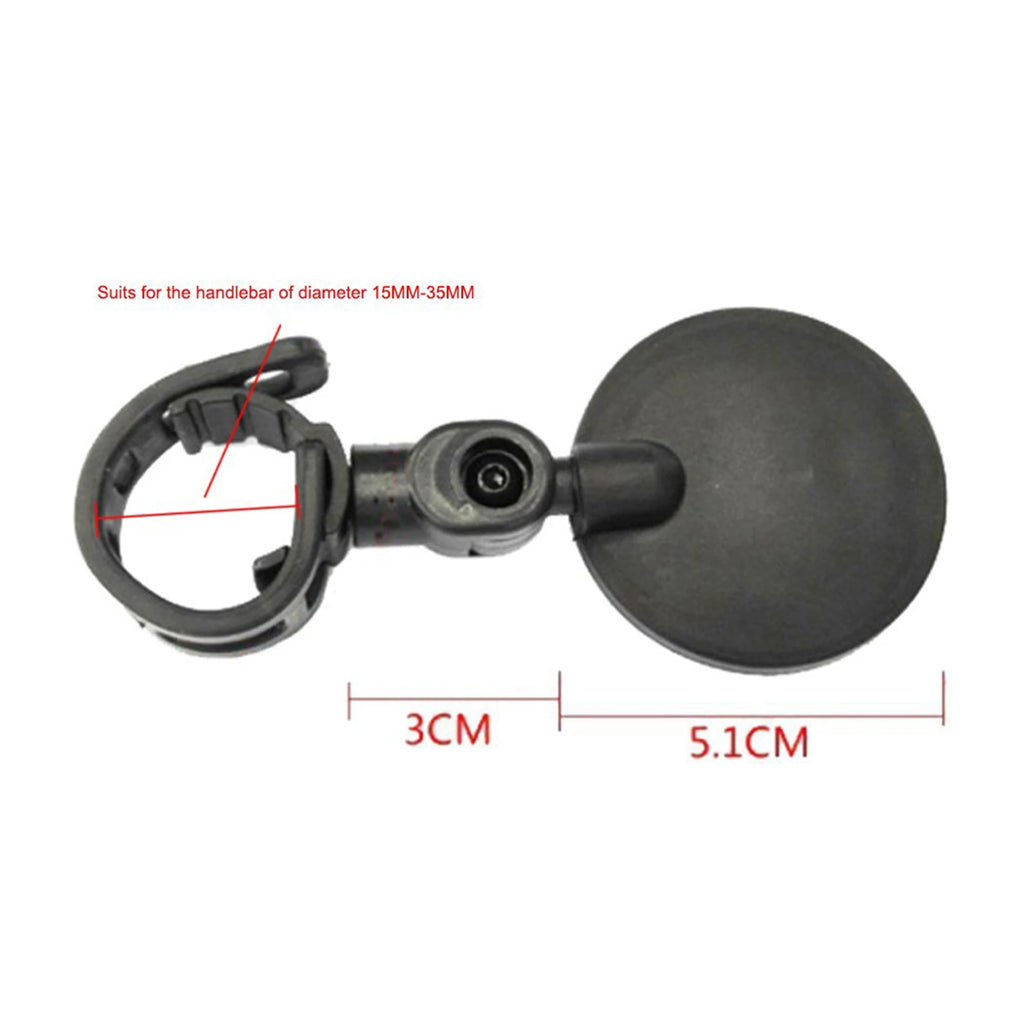 NALFI-3 Pair Cycling Riding Bicycle Bike Rear View Mirror,Convex Reflector Mirror With Wide Angle Lens