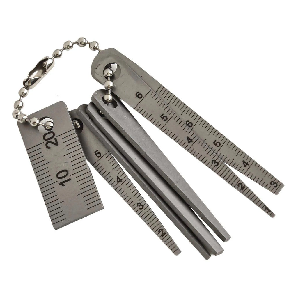 Taper Gauge Measuring Tool 1-20mm Gap Gage Stainless Steel Welding Taper Feeler Gauge Rulers Hole Inspection Tools