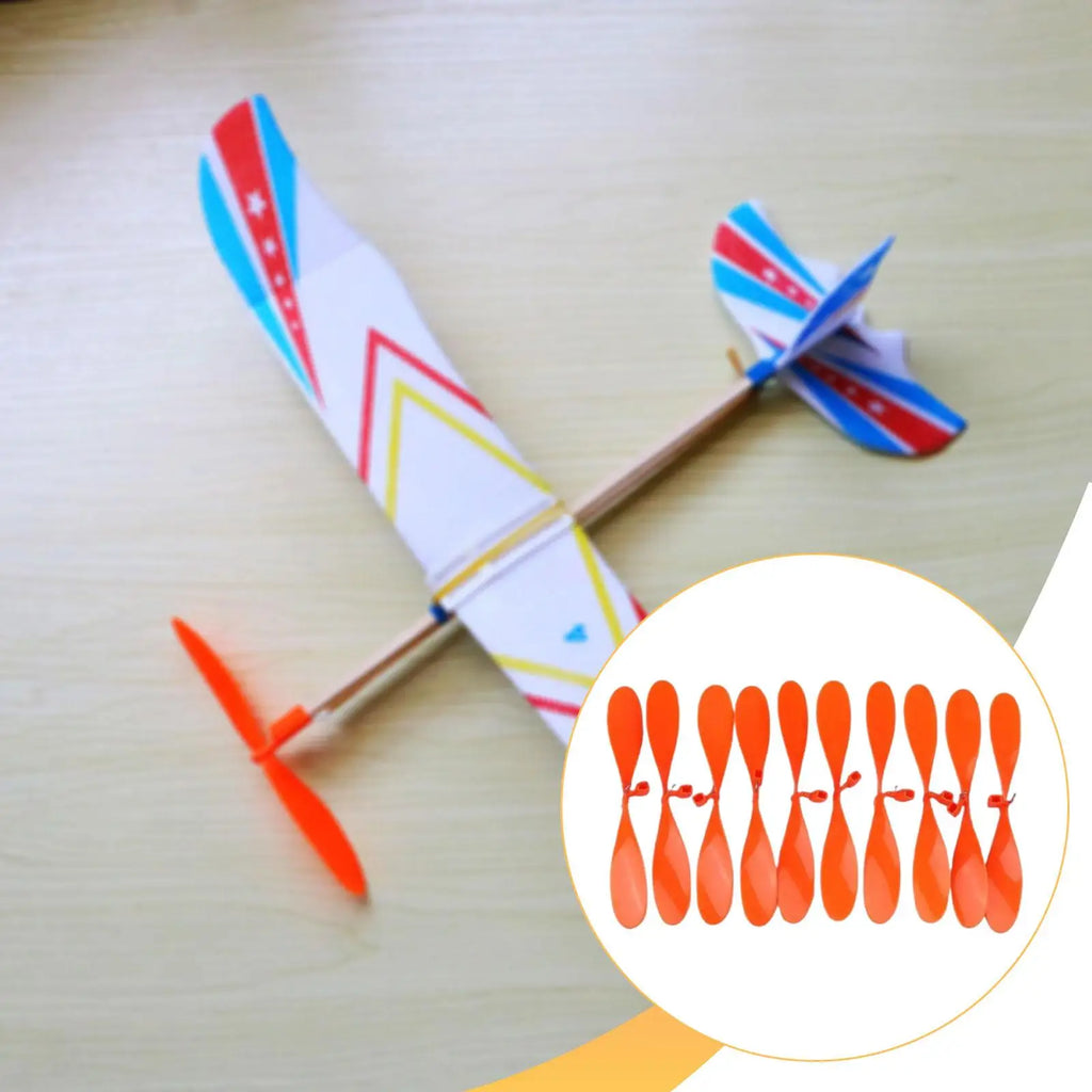 10 Pieces RC Airplane Propellers Easy to Install, Replace, Premium, Portable Accessories Model Plane Propellers Durability