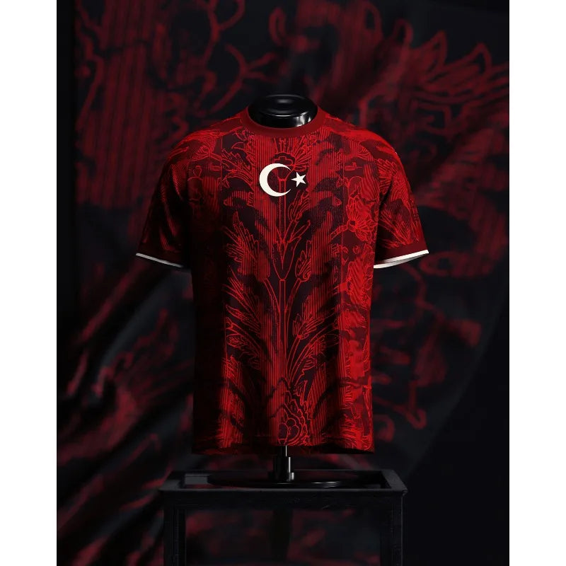 Türkiye 2026Football Events Creative Concept Jersey Summer Casual Commemoration Jersey Designed for Solo Printed Large T-shirt