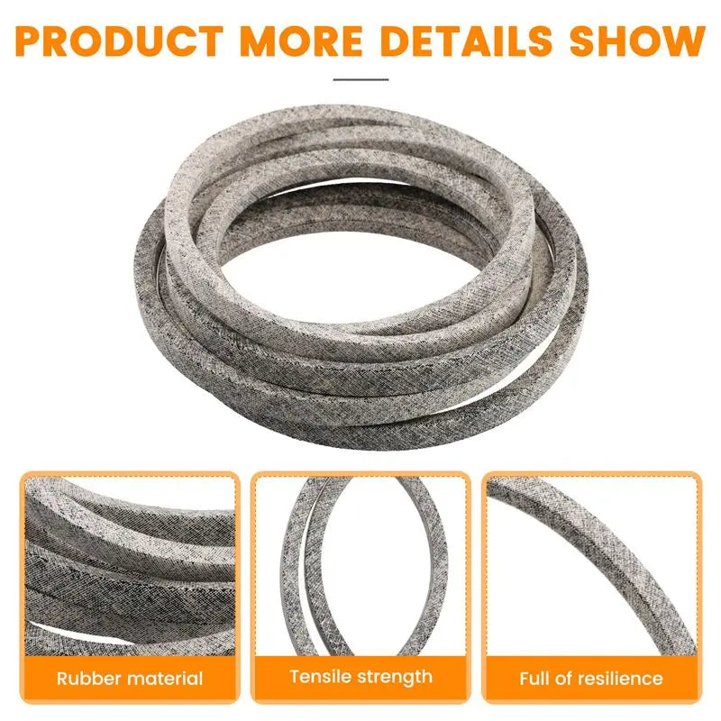 Efficient Deck Belt GX21833 Fits For GX20571 D140 D150 L120 Mower (1/2 X141)