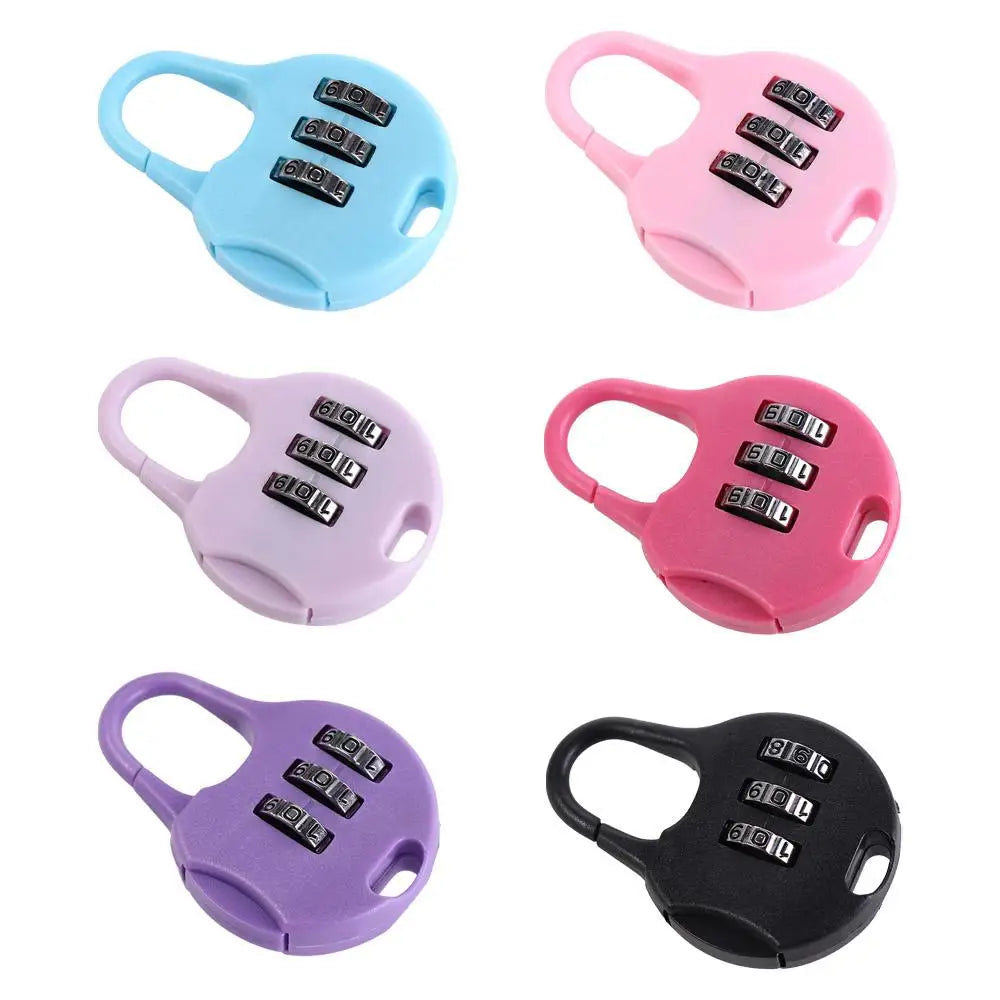 Plastic Password Combination Lock Luggage Travel Lock Backpack Padlock Padlock Password Lock Gym Drawer Lock Digit Locks