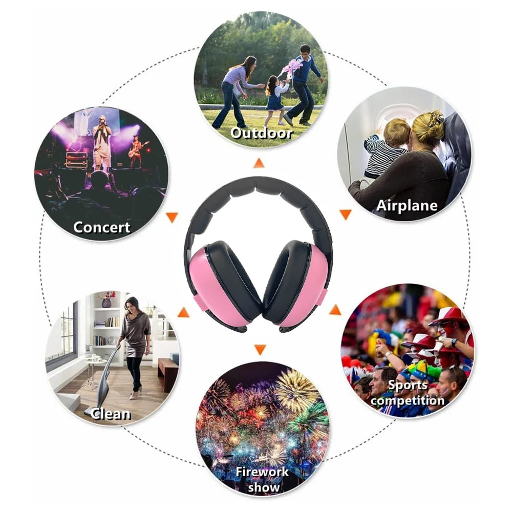 1pc Baby Ears Protection Anti Noise Child Earmuff Children Sleep Ear Stretcher Headphones Sleeping Earplugs