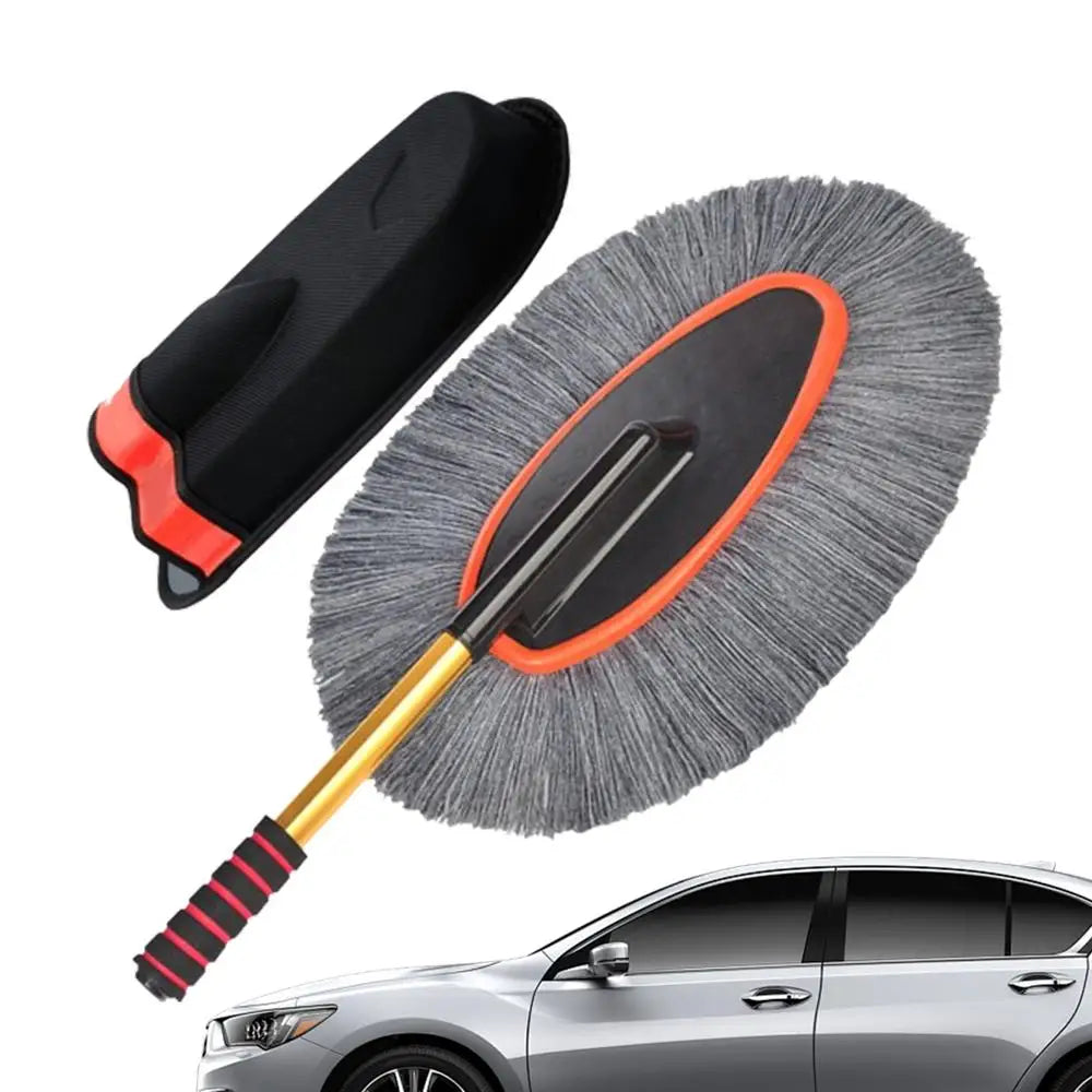 Car Wash Brush Retractable Handle Duster Tools Truck Wash Brush For Exterior Washing Cleaning Trucks SUV RV Vehicles Indoor