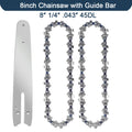4/6/8 Inch Saw Bar 28/36 Knots Electric Chain Saw Accessories Replacement Chain Guide Mini Steel Chainsaw Garden Cutting Tool