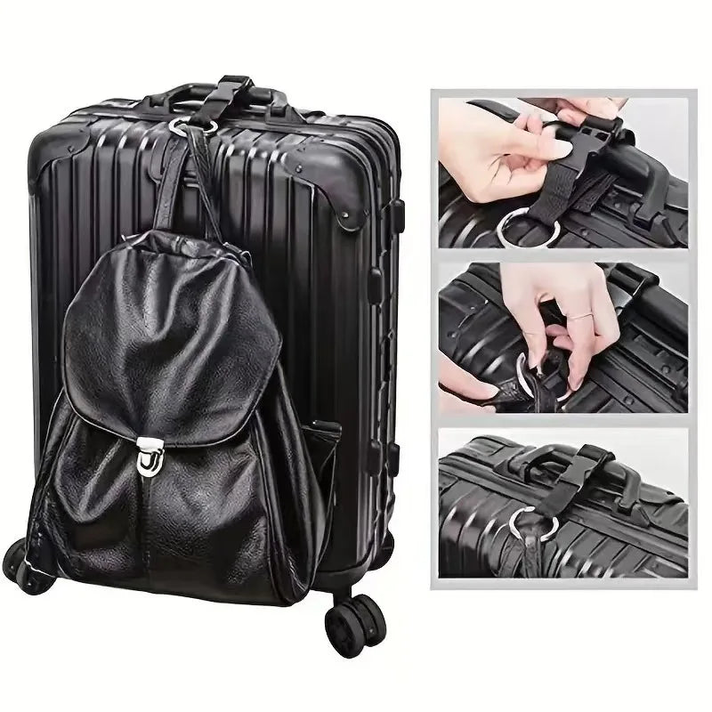 Elastic Adjustable Luggage Strap Carrier Strap Baggage Bungee Luggage Belts Suitcase Belt Travel Security Carry On Straps