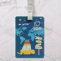 PU Suitcase ID Address Holder Baggage Boarding Tag Portable Label Creative Travel High Quality Travel Accessories Luggage Tag