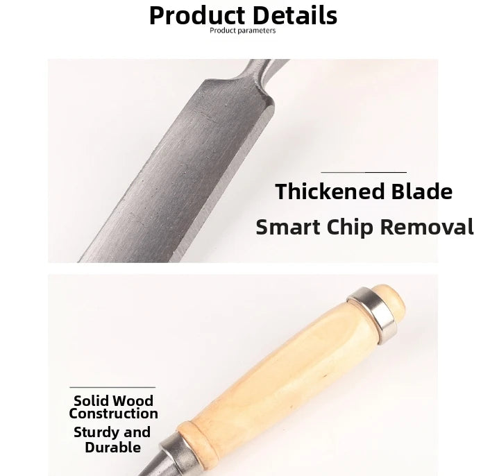 4pcs  DIY Woodworking Chisel 6mm 12mm 18mm 24mm Half-round Wood Chisel Chrome Vanadium Steel Carpenter Wood Carving Chisel Gouge