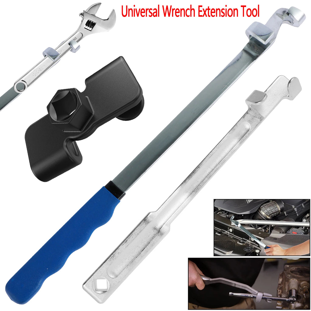 Universal Wrench Extension Tool Bar 15/13inch Adjustable Torque Wrench Extender Torque Amplifier Tools Lever Arm Extension