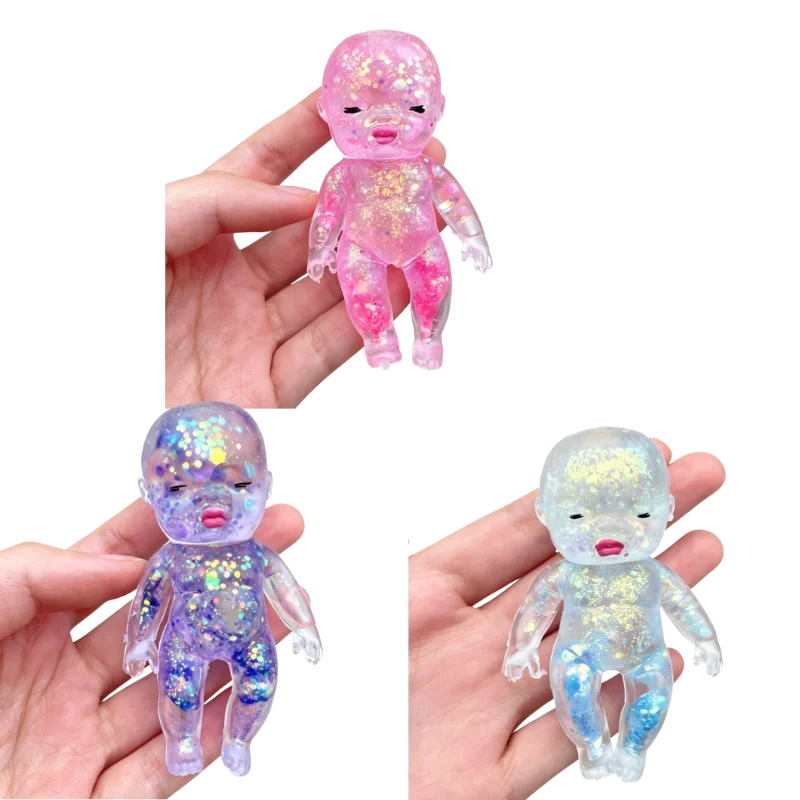 Stress Relief Toy Squishy Baby Shape Squeeze Toy Anti-stress Toy Fidget Desk Toy For Friend Christmas Gift