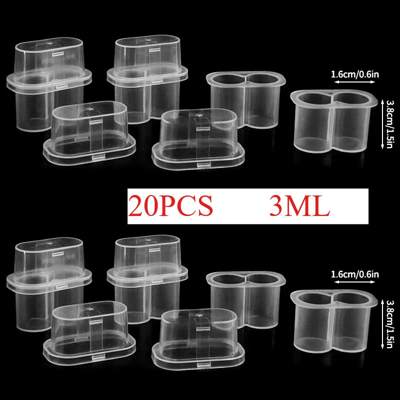 3/5/7/10mL Vial Storage Case Mini Vial Storage Box Transparent Storage Case Peptide Vial Organizer Refrigerator Organizer