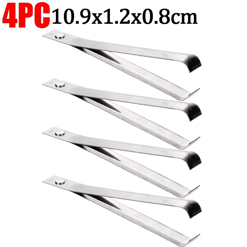 10/1pcs Stainless Steel Garlic Peeler Quickly Garlic Peeling Pig Hair Plucking Clip Manual Tweezers Gadgets Kitchen Accessories