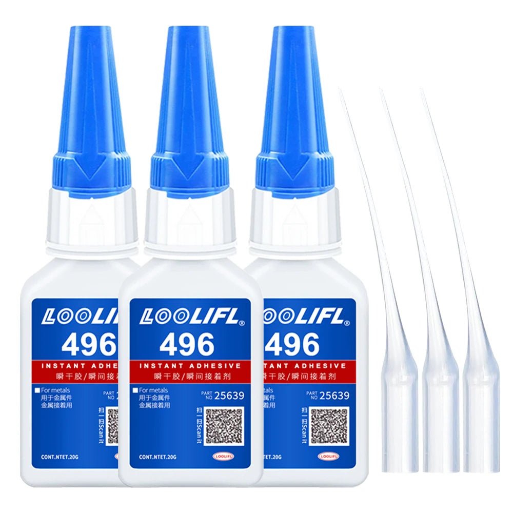 LOOLIFL20g 496 Multifunctional Adhesive Is Suitable for Metal, Plastic Toys, Shoes, Ceramics, DIY Handicrafts, and Daily Repairs