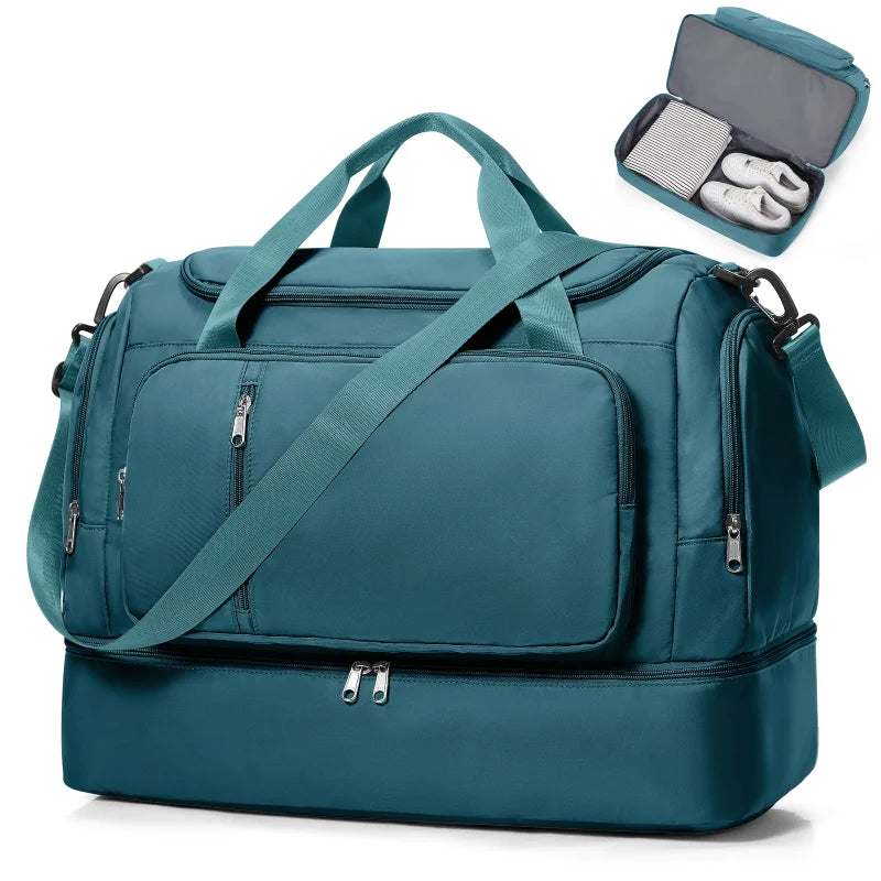 Large Capacity Travel Bags Hand Luggage Bag Sports Shoulder Crossbody Backpack, Short Distance Package Bags，Clothing Storage Bag