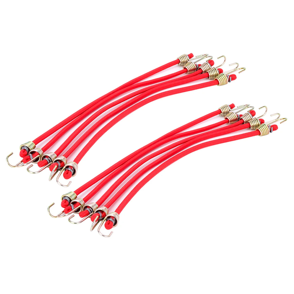 5/10pcs Elastic Bungee Cord Roof Rack Rope Luggage Straps with Hook for 1/10 RC Crawler Car Axial SCX10 TRX4 TRX6 Decorate