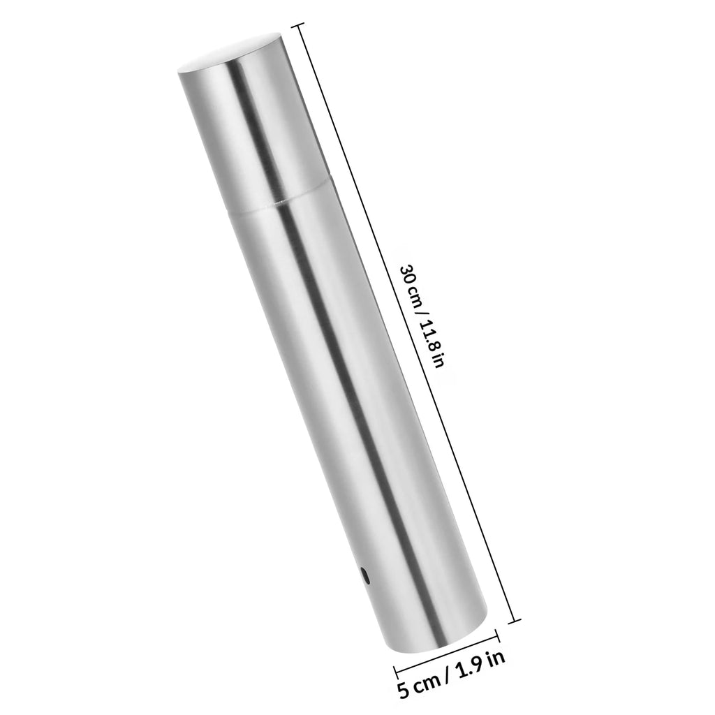 Silver Stainless Steel Document Storage Tube File Organizer Birth Certificate Diploma Protector Mailing Poster Carrier Secure
