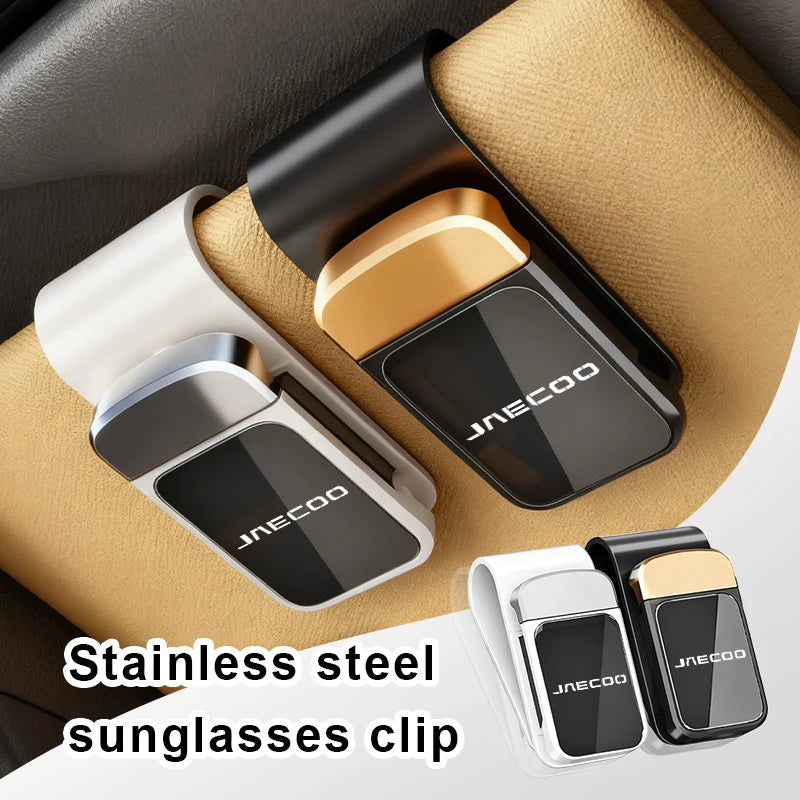 Car Sunglass Holder Magnetic Stainless Glasses Eyeglass Holder For JAECOO J7 PHEV J8 2WD AWD