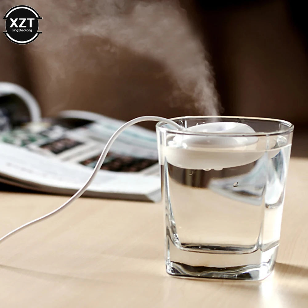 Portable Air Purifier Usb Mini Desktop Humidifier Incense Diffuser Creative Donut Shape Humidifier Home Office