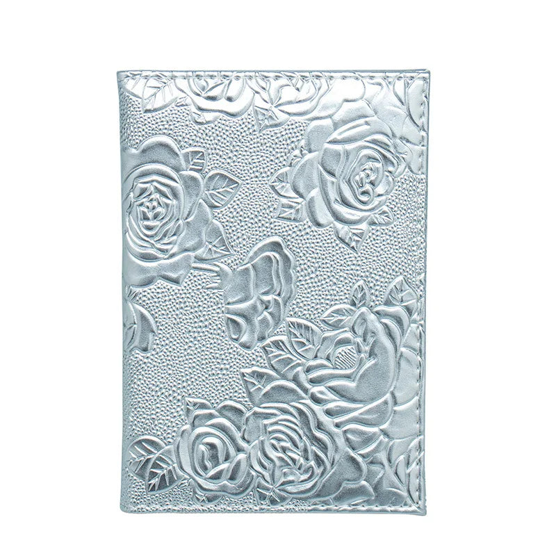 Fashion Flowers Passport Cover Women Travel Wallet Case for Passports Cute Passport Proctector Ladies Gift