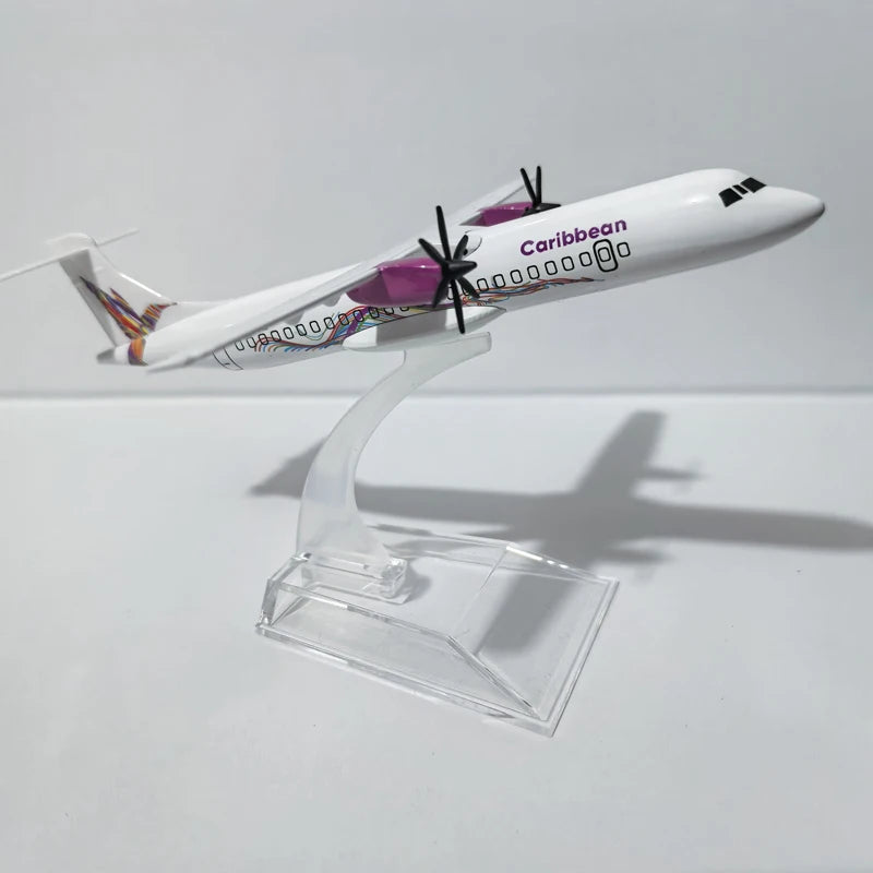 JASON TUTU 16cm Caribbean ATR Plane Airplane Model Aircraft Model Diecast Metal 1/400 Scale Planes ﻿