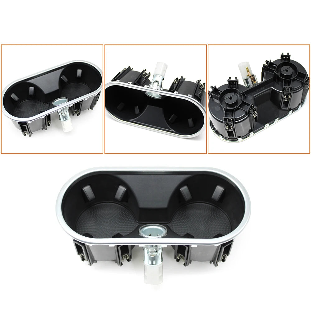 Car Center Console Water Cup Holder Assembly Drink Holder Buckle Cigarette Lighter For Porsche Cayenne 7P5 958 92A 2011-2017