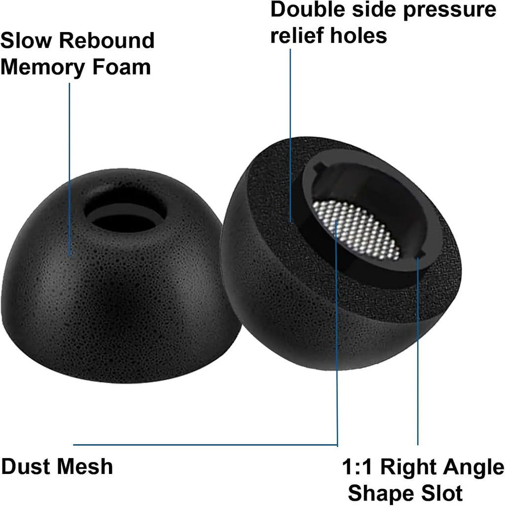 Memory Foam Eartips for Samsung Galaxy Buds 4 3 Pro Eartip Earplugs Anti-Slip Earbuds Ear Tips For Buds4 Buds3 Pro Earphone Case