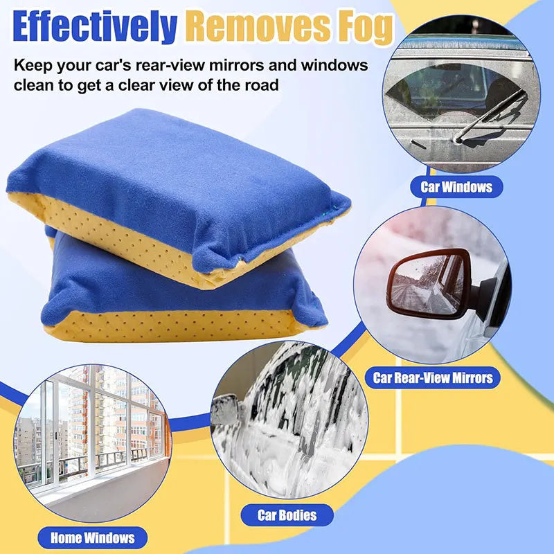 PVA Absorbent Sponge Streak Free Cleaner For Car Windshield Multi-purpose Mirror Cleaning Pad Anti-fog Wipe Auto Cleaning Sponge