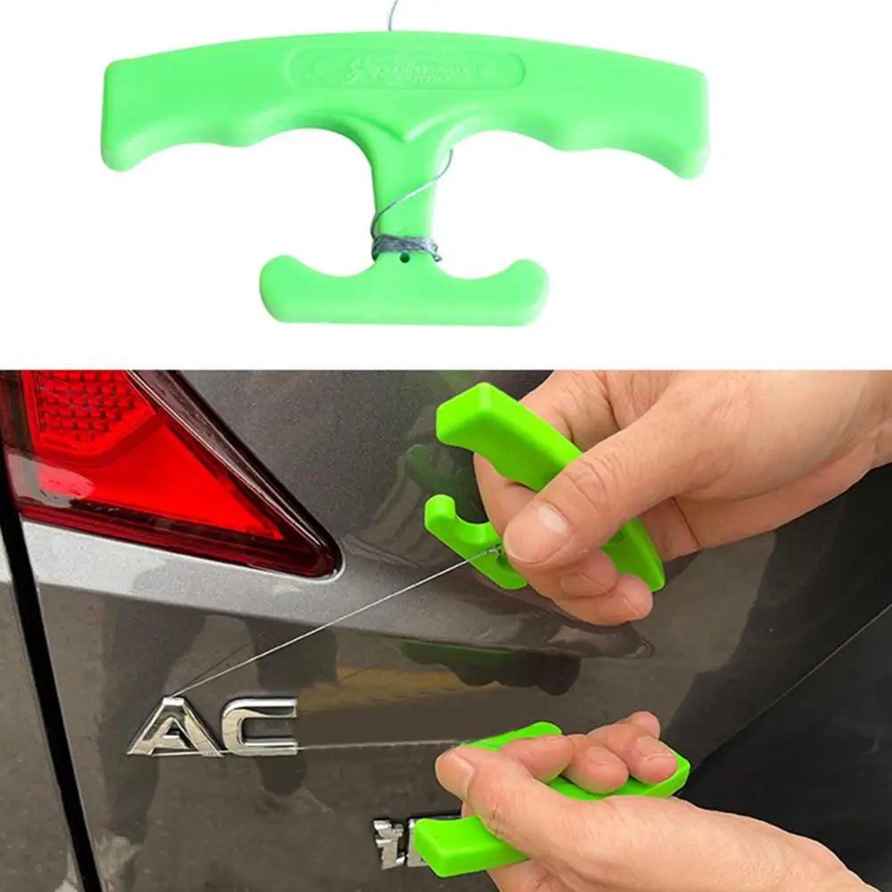 Car Emblem Remover Useful Ergonomic Portable Logo Remover Kit Green Sticker Remover Tool Labor-Saving Auto Sticker Remover