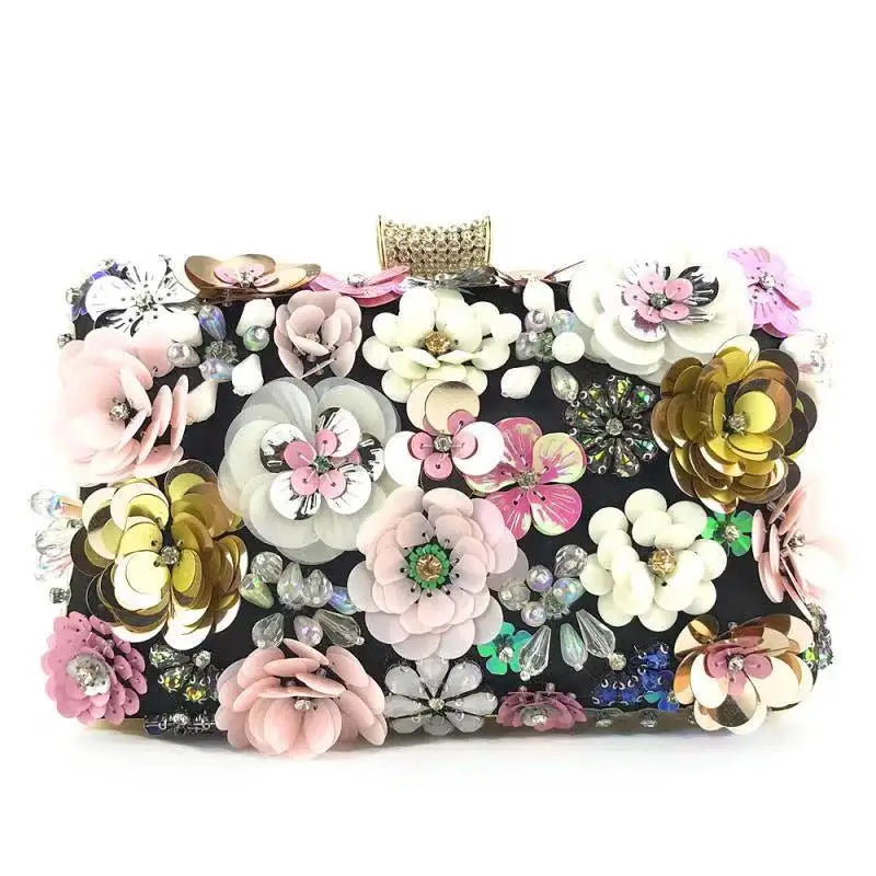 New High-end Flower Dinner Bridal Evening Bag Creative High-value Flower Princess Diana Bag Clutch Purses Bolsas De Fiesta Noche