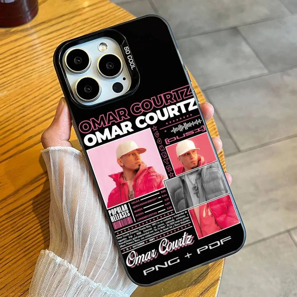 Por-Si-Manana No-Estoy O-Omar C-CourtzS Phone Case For iPhone 16 17 15 14 12 13 Pro Max Black Candy Matte Shockproof Cover
