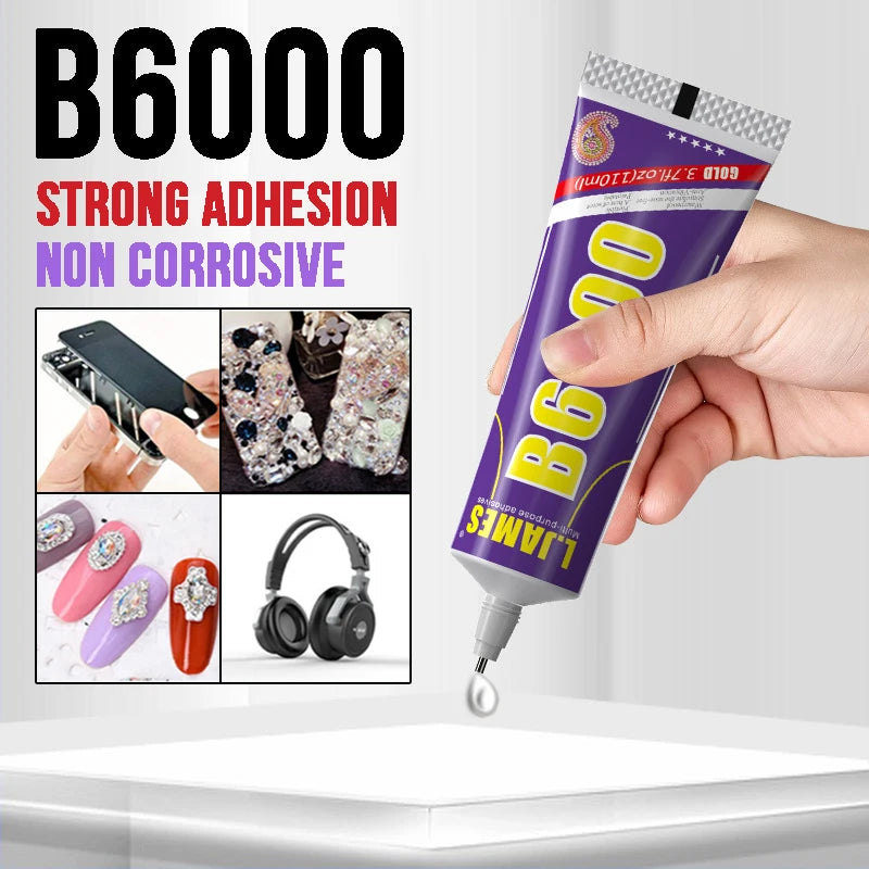 15/25/50/110ML B6000 Clear Contact Adhesive Universal Glass Plastic DIY Phone Repair Glue with Precision Applicator for Electro