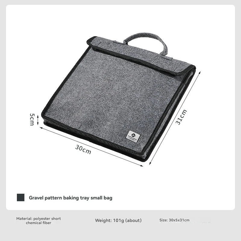 CAMPINGMOON GRW-45-B Gravel Texture Camping Thermo Bag - Reinforced Polyester Fiber Scratch-Resistant Pan Storage Bag