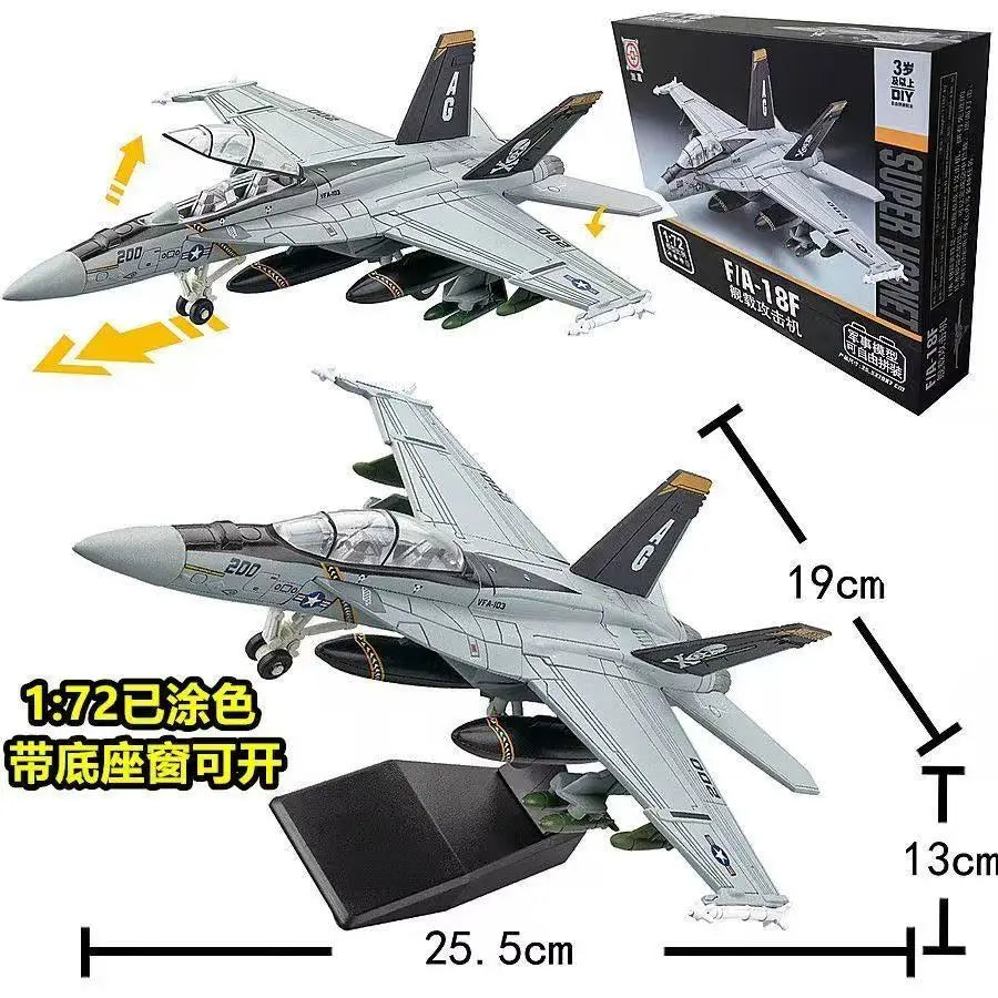New Military Series Building Blocks Creative Multi-Purpose Fighter SU-25 F18 J35 ABS Aircraft F14 Model Toys For Boy Xmas Gift
