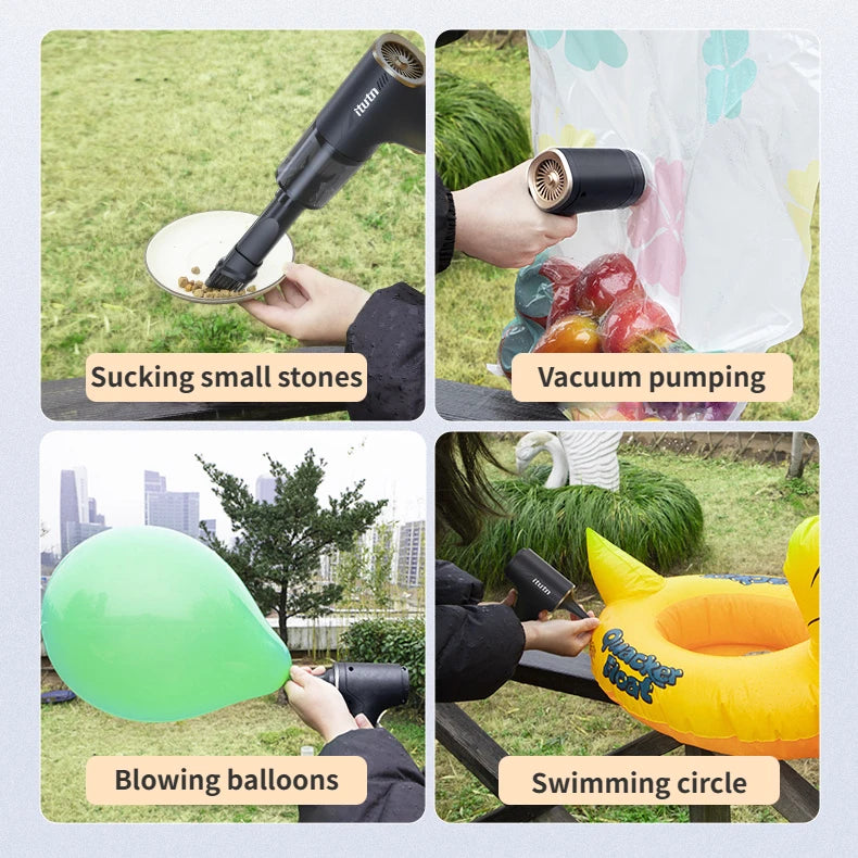 ITUTN Wireless Car Vacuum Cleaner High Pressure Powerful Vacuum Cleaner Vehicle Cleaner Cleaning Machine Strong Suction Blower